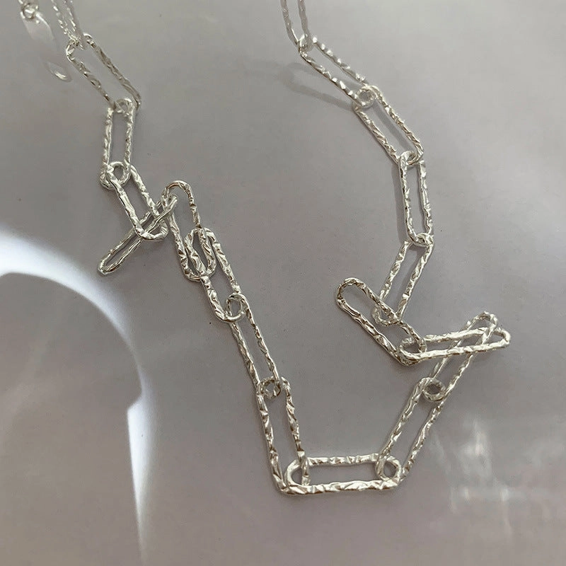 Wholesale Silver Geometry Ring New Female Clavicle Necklace