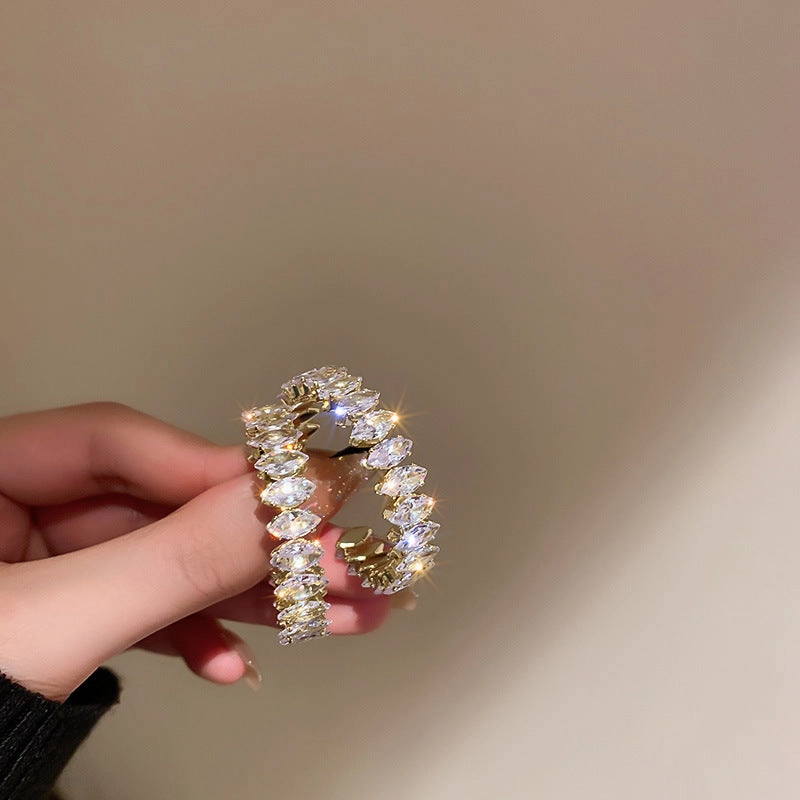 Wholesale Silver Post Emerald Rhinestone Hoop Earrings
