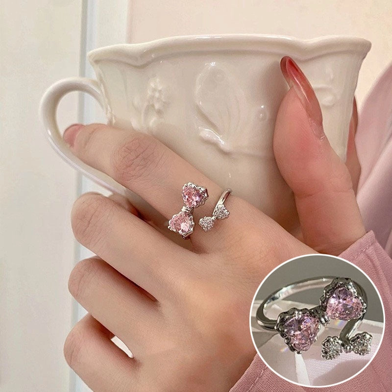 Wholesale Silver Rainbow Beaded Ring