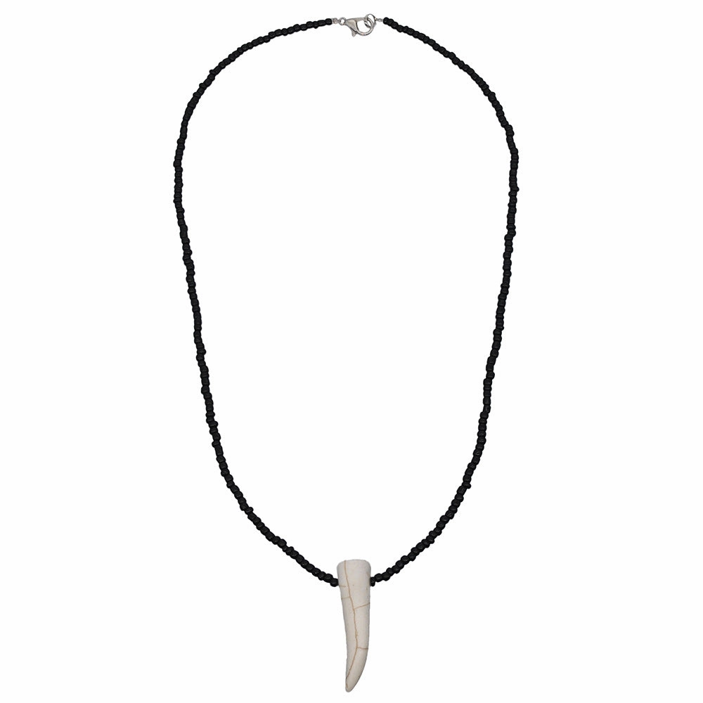 Wholesale Simple Black Beaded Pendant Necklace