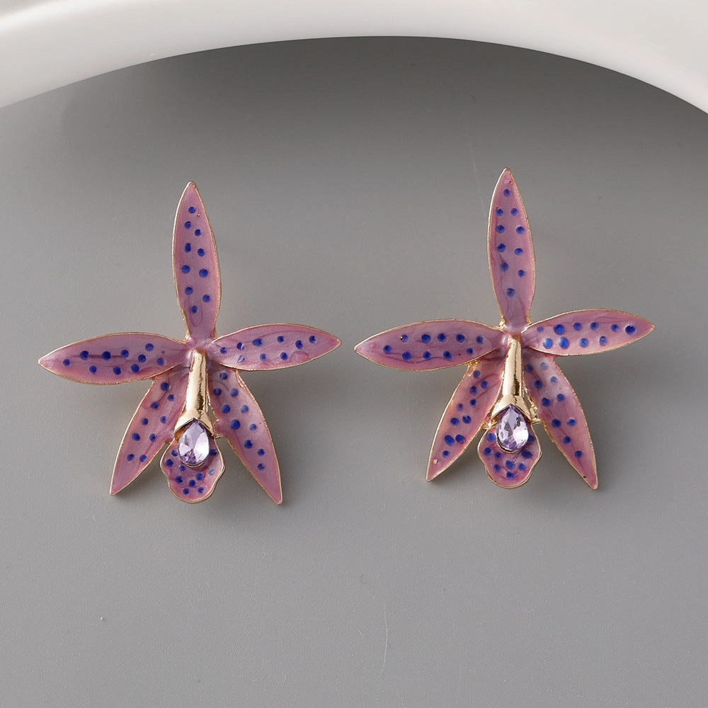 Wholesale Simple Floral  Earrings
