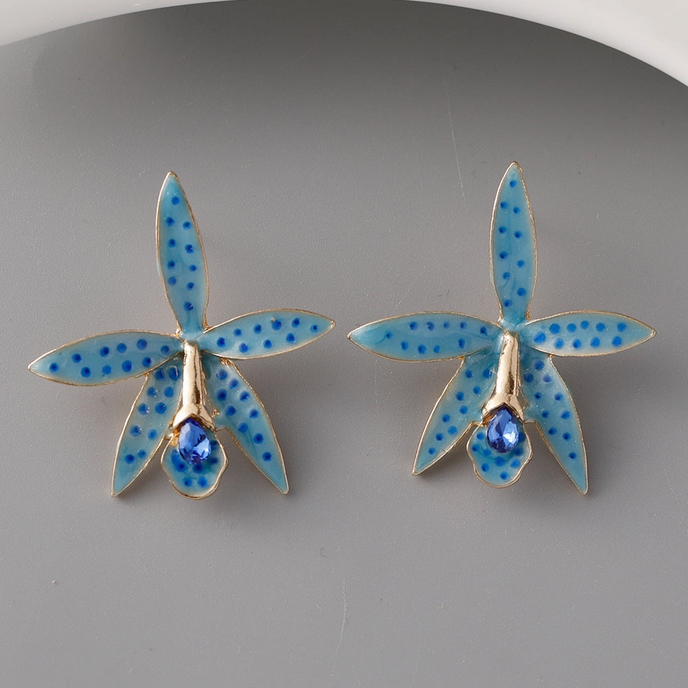 Wholesale Simple Floral  Earrings
