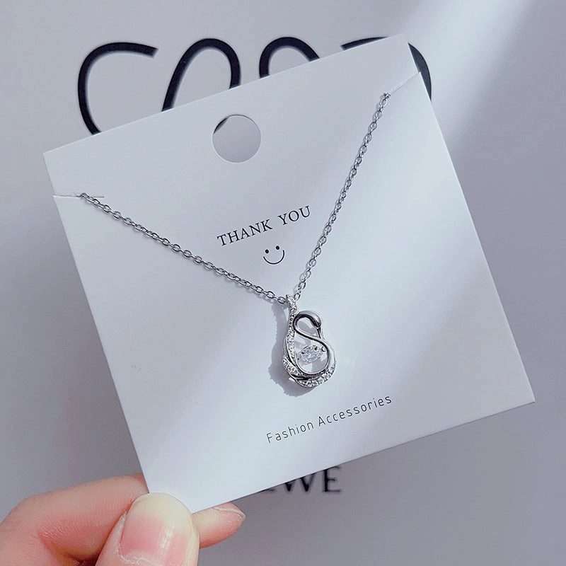 Wholesale Simple Four Leaf Clover Necklace Clavicle Chain