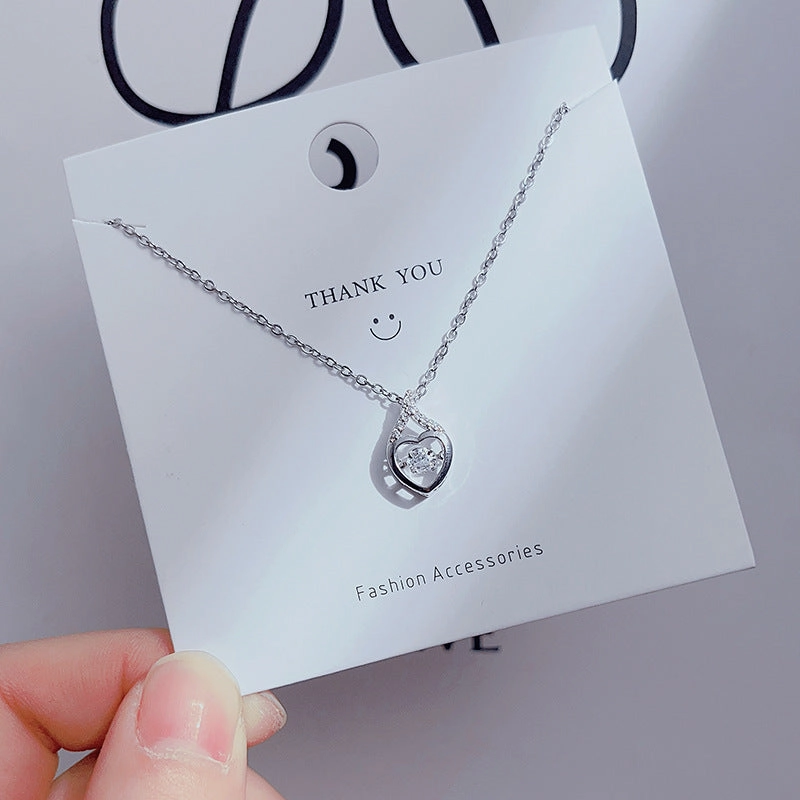 Wholesale Simple Four Leaf Clover Necklace Clavicle Chain
