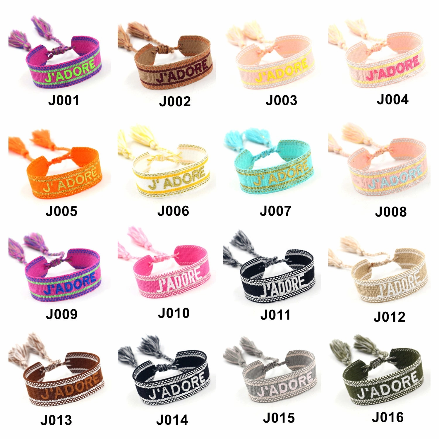 Wholesale Simple Hand Woven Tassel Polyester Bracelet