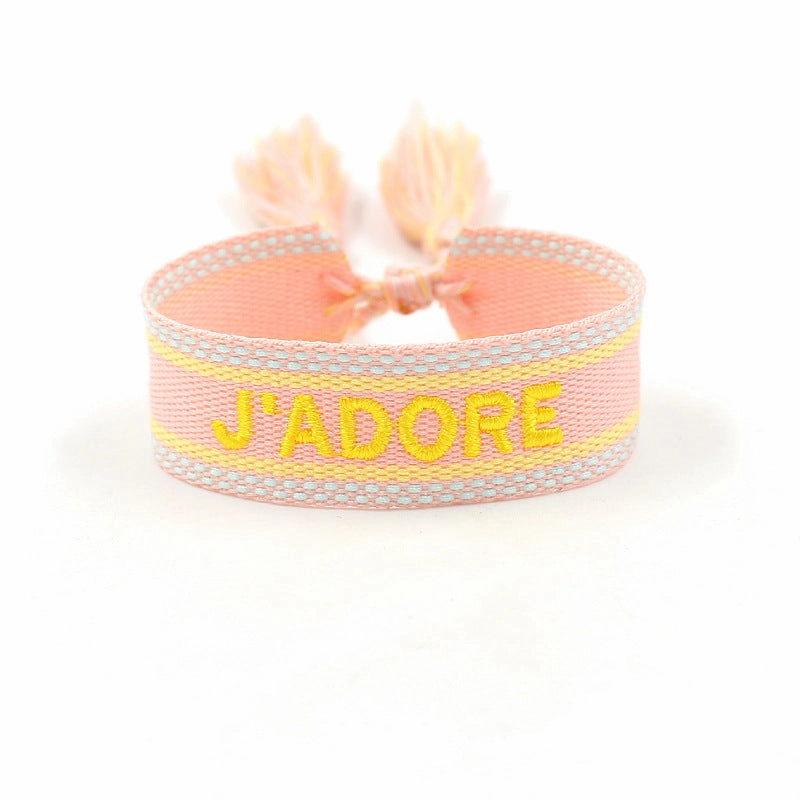 Wholesale Simple Hand Woven Tassel Polyester Bracelet