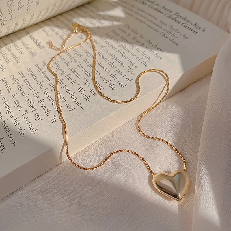 Wholesale Simple Heart Copper Necklace