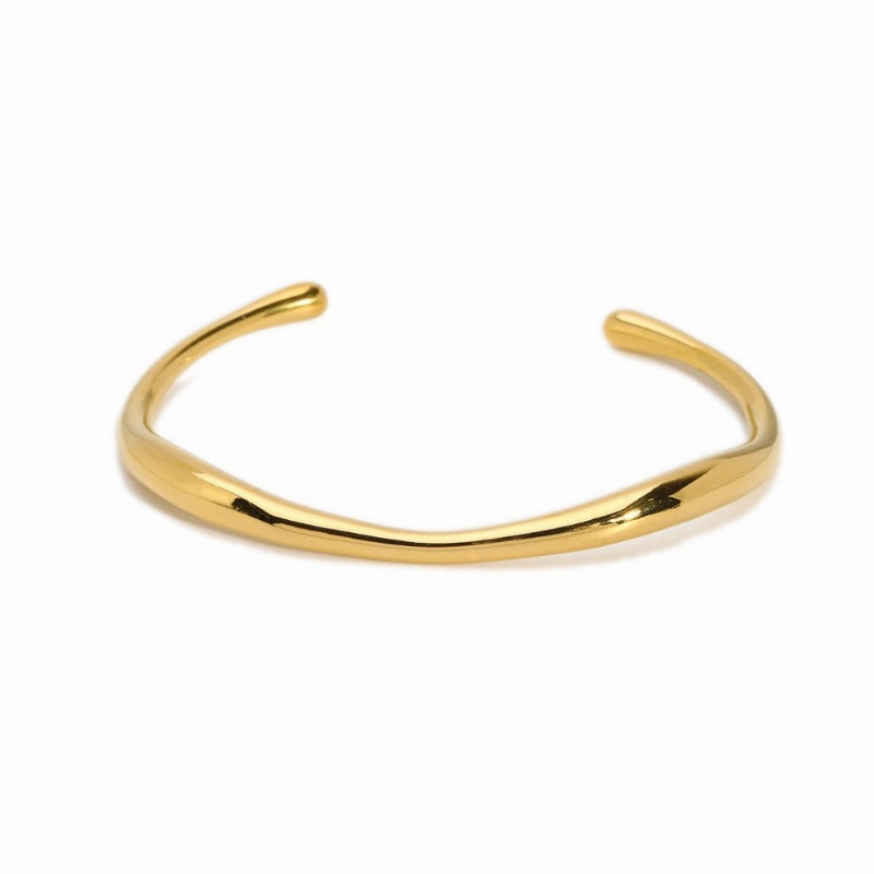 Wholesale Simple Irregular Titanium Steel Fashionable Versatile Stainless Steel Open Non-fading Bracelet