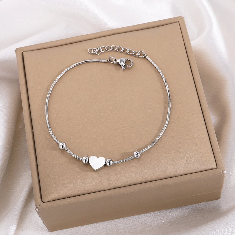 Wholesale Simple Love Titanium Steel Versatile Bracelet