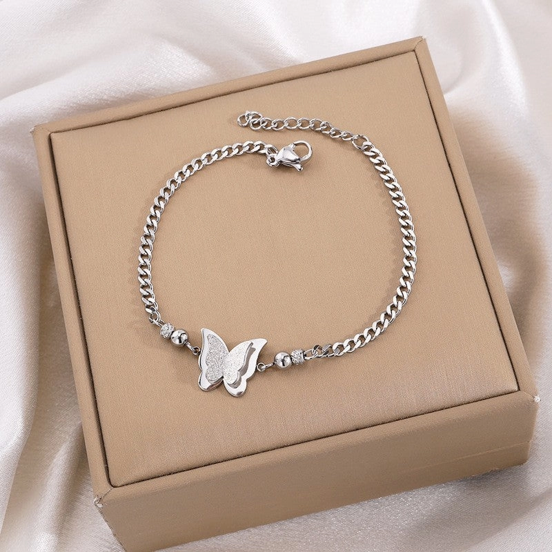 Wholesale Simple Love Titanium Steel Versatile Bracelet