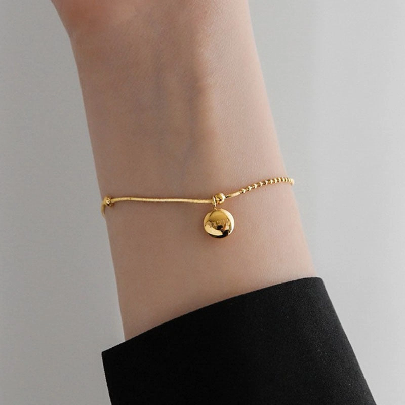 Wholesale Simple Lucky Bean Titanium Steel Bracelet