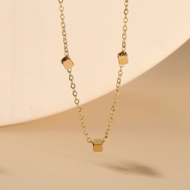 Wholesale Simple Luxury Fashion Versatile Titanium Steel Necklace