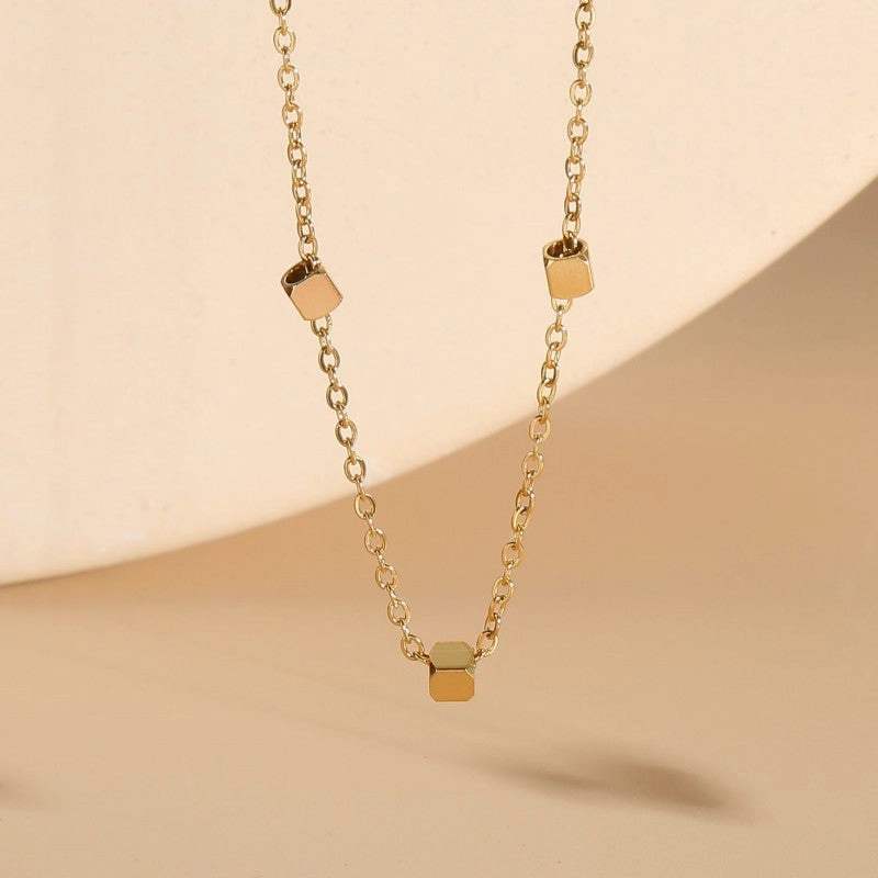 Wholesale Simple Luxury Fashion Versatile Titanium Steel Necklace