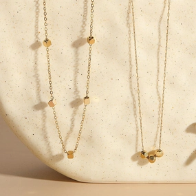 Wholesale Simple Luxury Fashion Versatile Titanium Steel Necklace