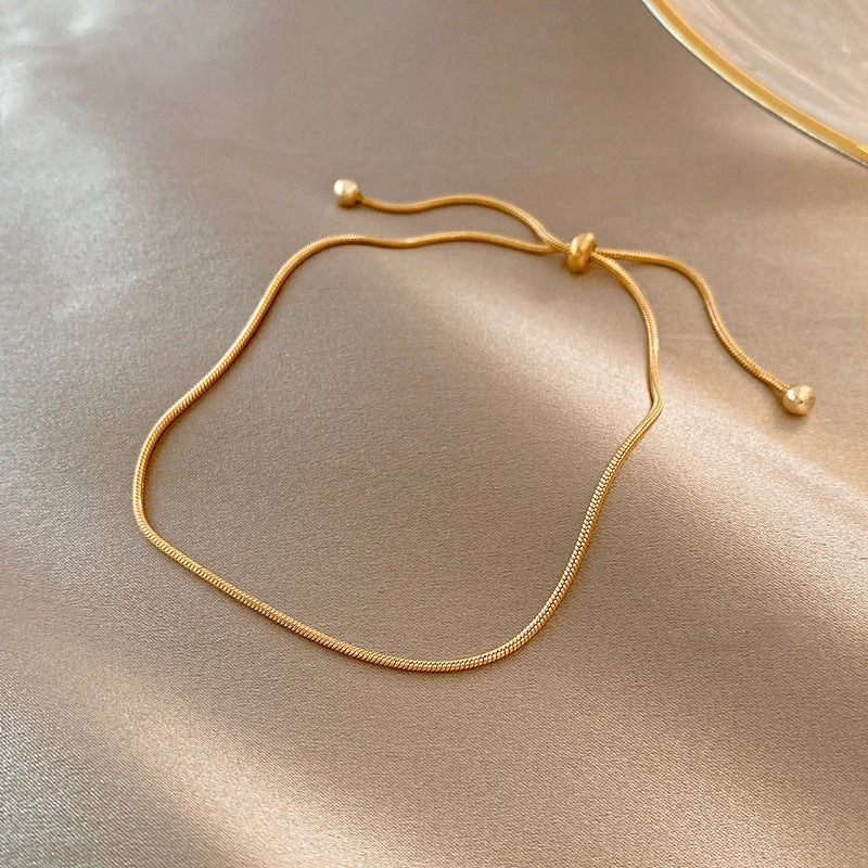 Wholesale Simple Pearl Copper Bracelet