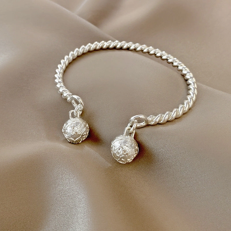 Wholesale Simple Pearl Copper Bracelet