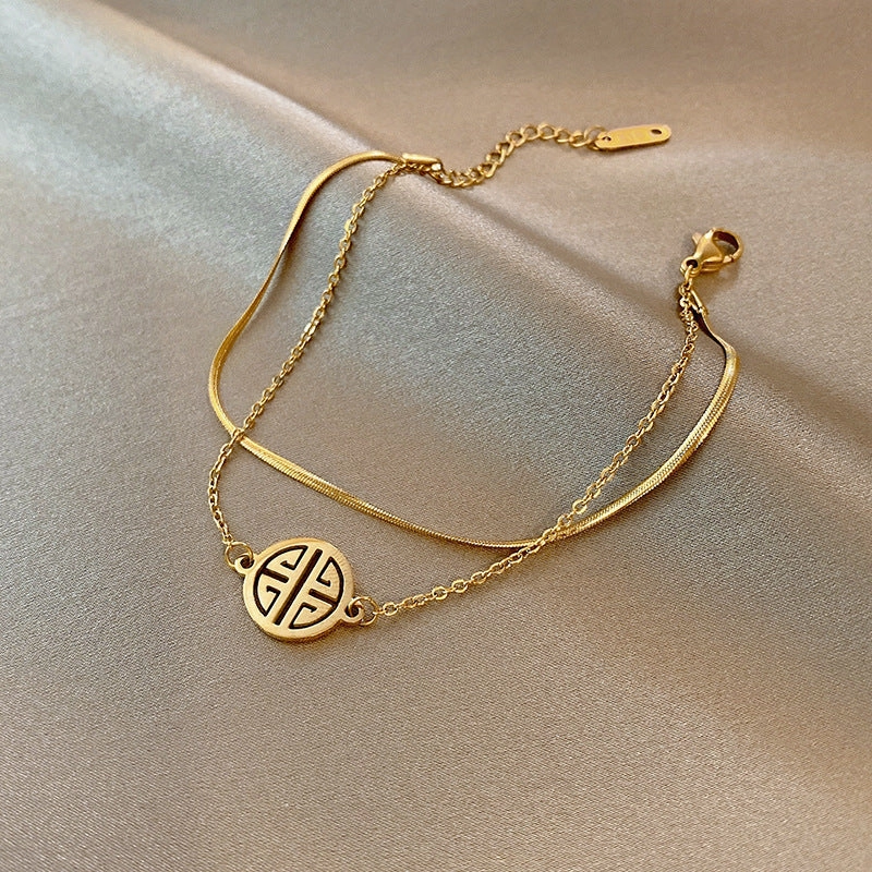 Wholesale Simple Pearl Copper Bracelet