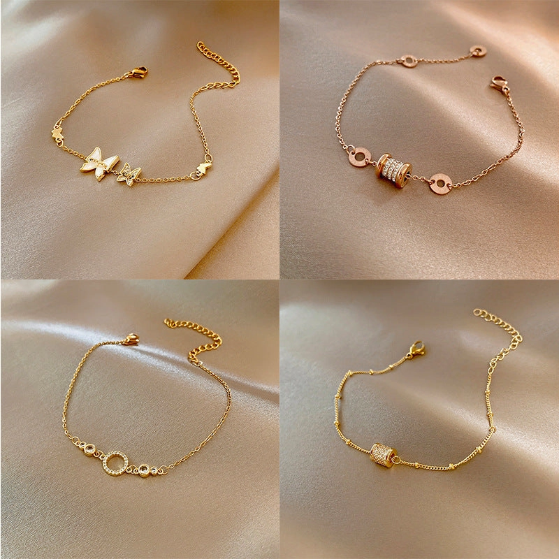 Wholesale Simple Pearl Copper Bracelet