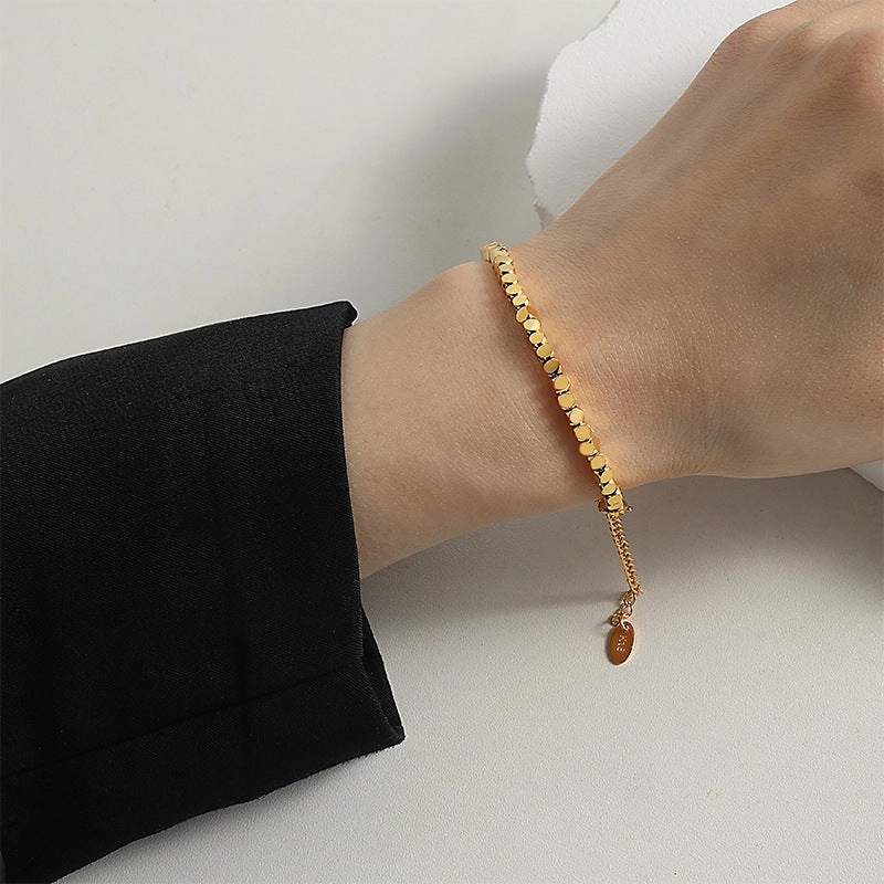 Wholesale Simple Small Square Vintage Bracelet
