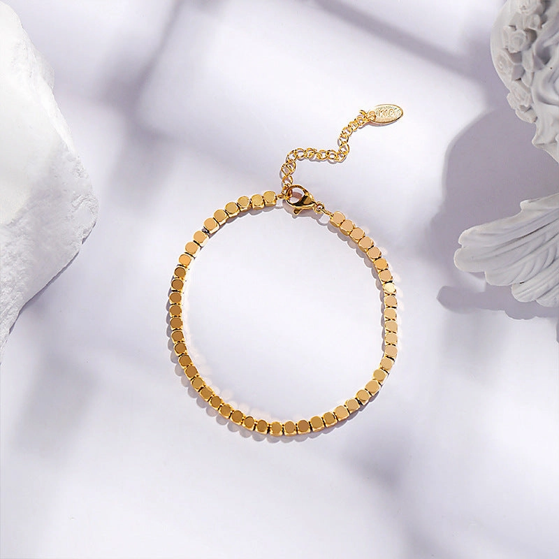 Wholesale Simple Small Square Vintage Bracelet