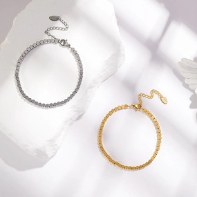Wholesale Simple Small Square Vintage Bracelet