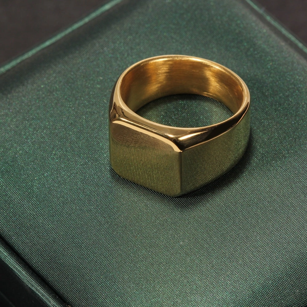 Wholesale Simple Stainless Steel Medallion Ring