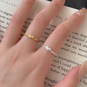 Wholesale Simple Sterling Silver Love Ring