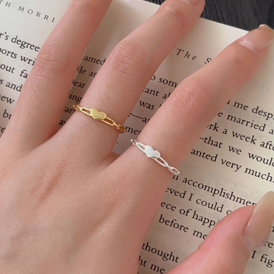 Wholesale Simple Sterling Silver Love Ring