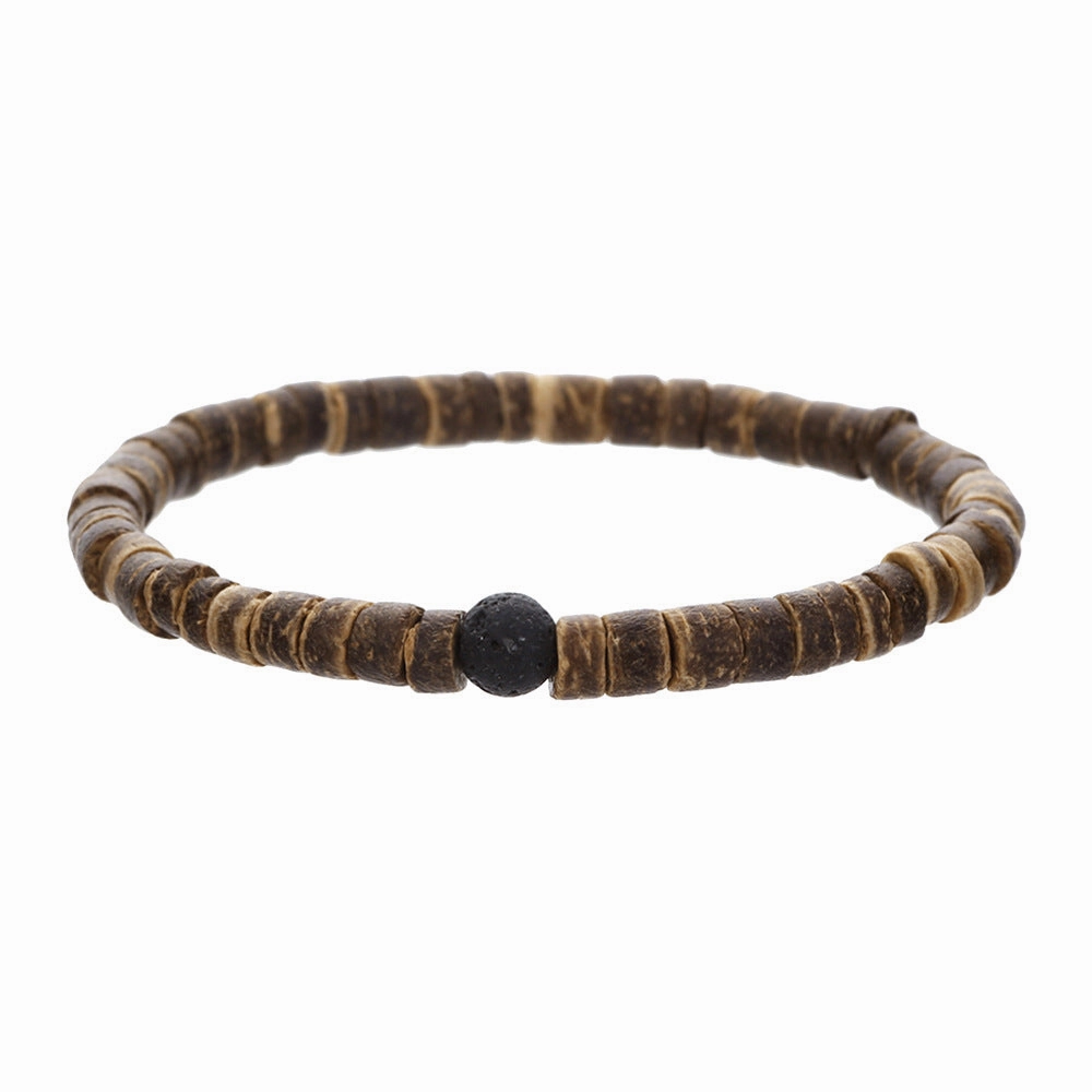 Wholesale simple turquoise wooden bead bracelet