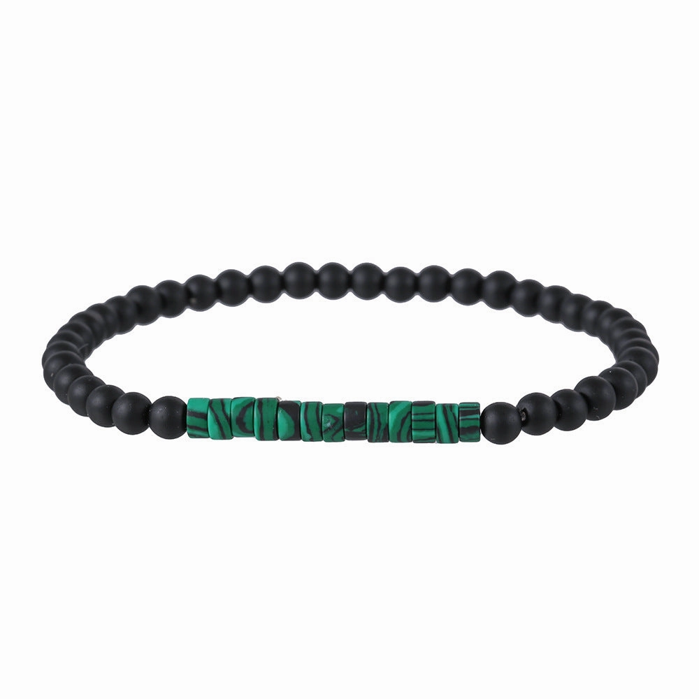 Wholesale simple turquoise wooden bead bracelet