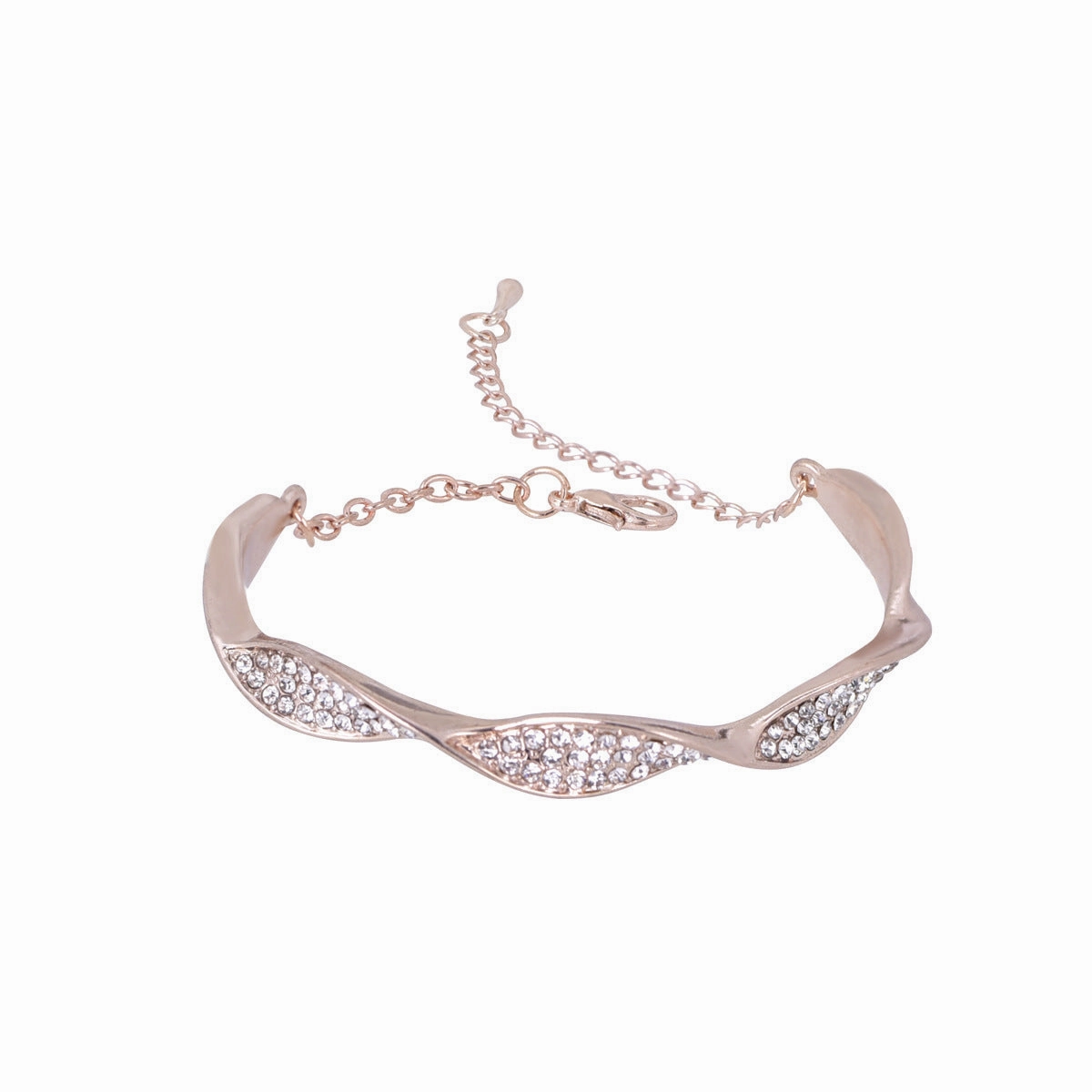 Wholesale Simple Twisted Alloy Bracelet