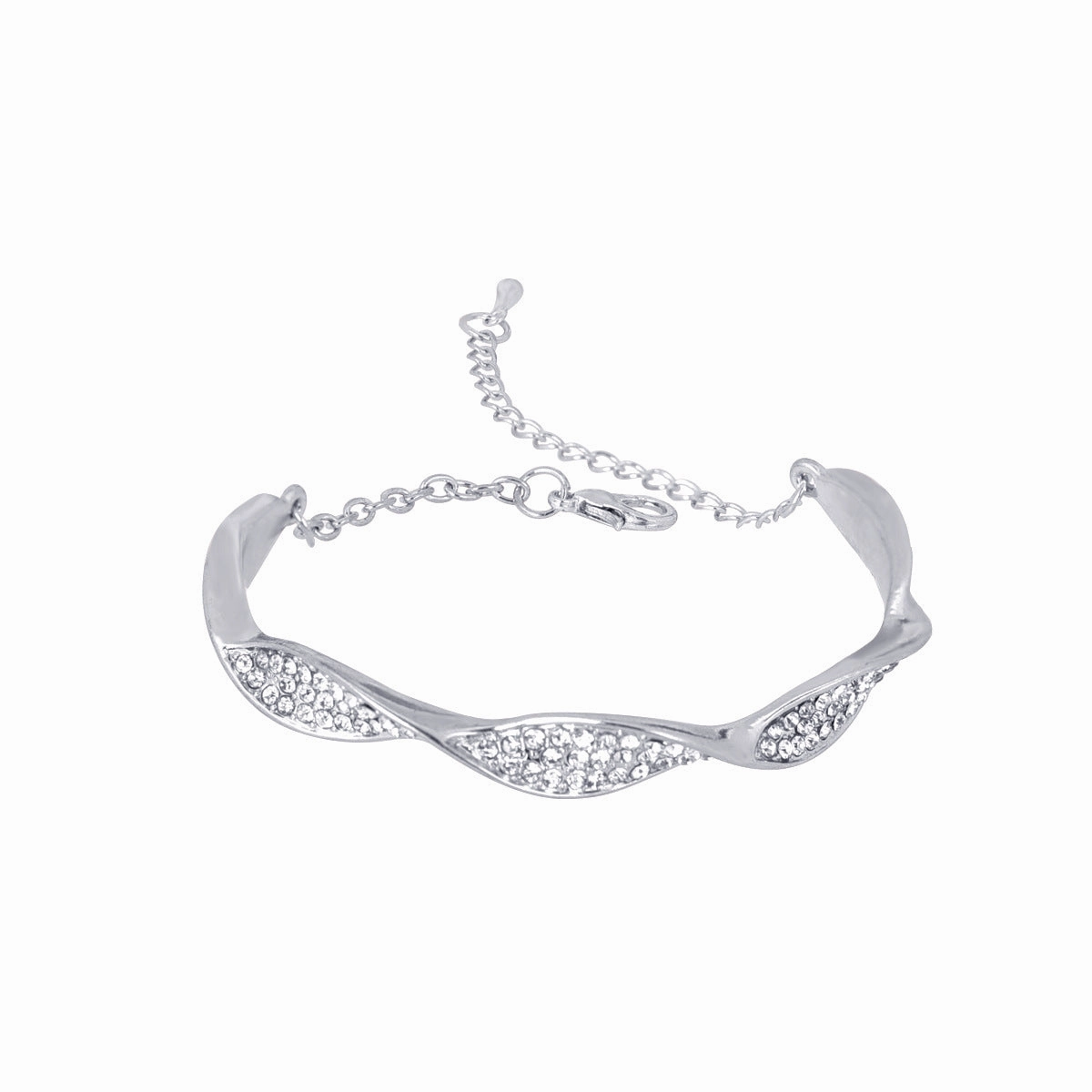 Wholesale Simple Twisted Alloy Bracelet