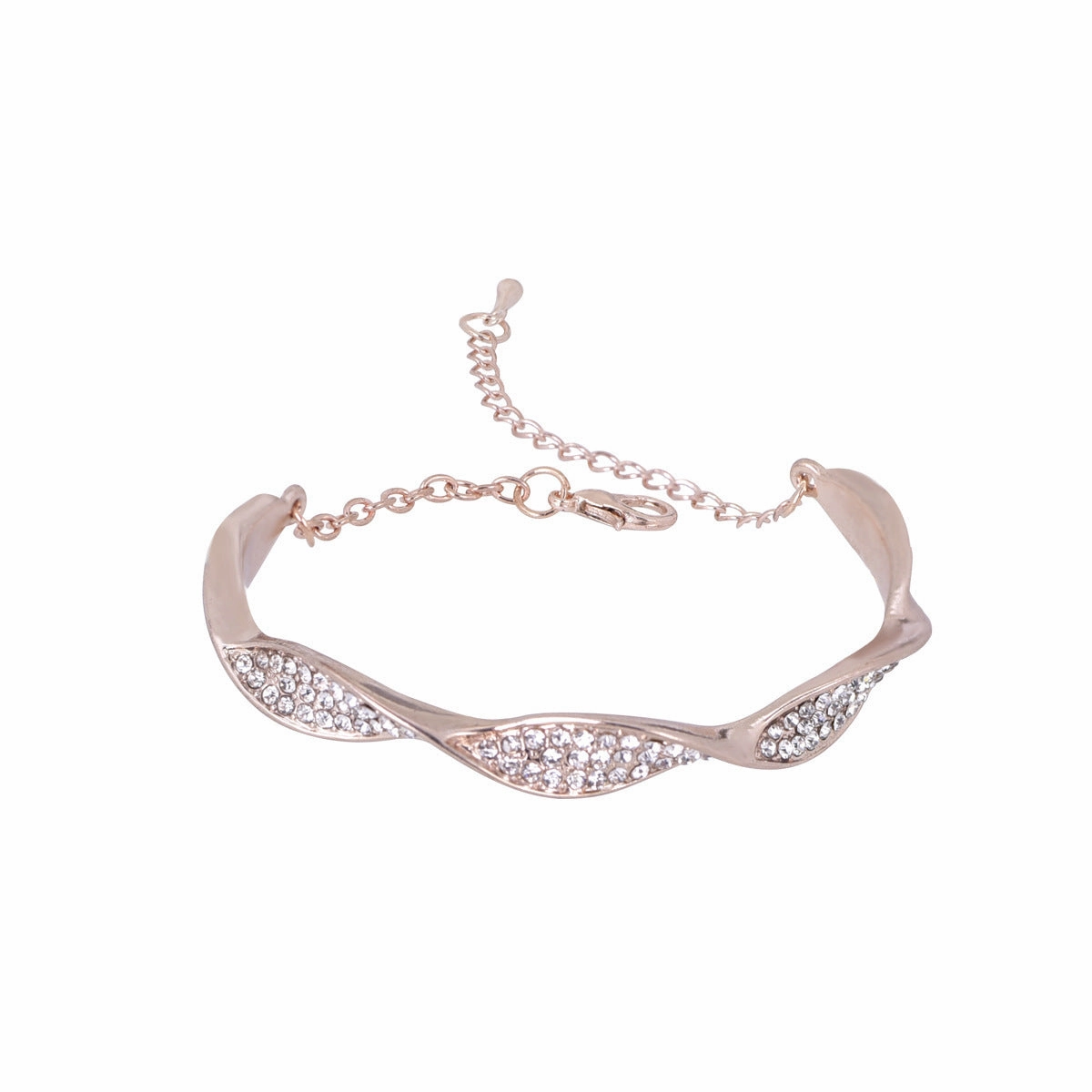 Wholesale Simple Twisted Alloy Bracelet