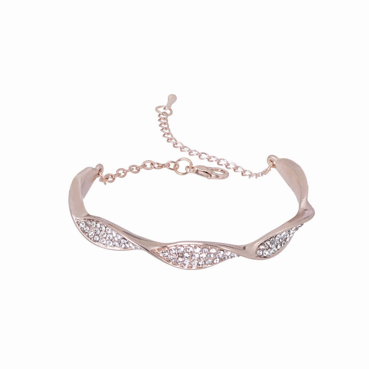 Wholesale Simple Twisted Alloy Bracelet
