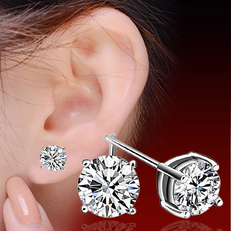 Wholesale Simulated Moissanite Copper Earrings