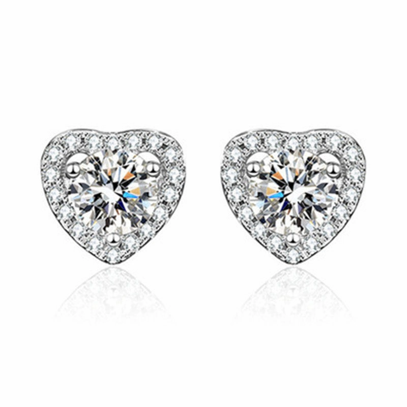 Wholesale Simulated Moissanite Copper Earrings