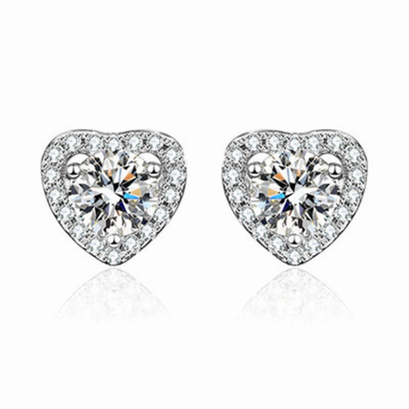 Wholesale Simulated Moissanite Copper Earrings