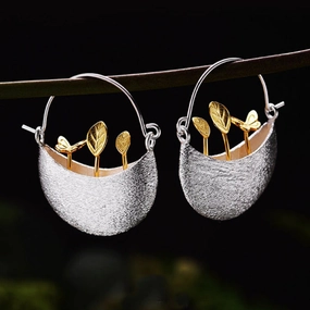 Wholesale Simulation Flower Grass Butterfly Alloy Earrings