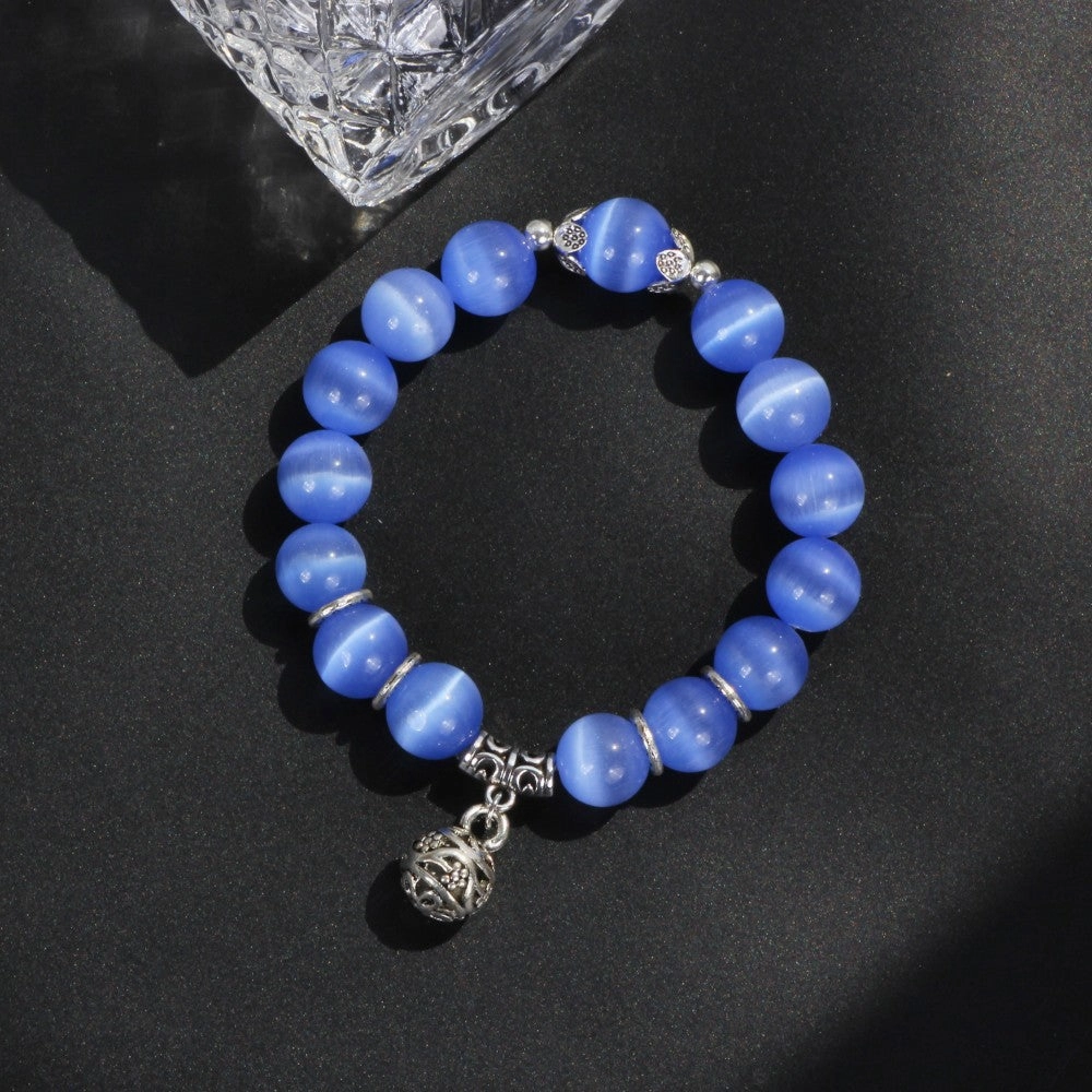 Wholesale Single Circle Multi Color Choice Opal Round Beads Bracelet