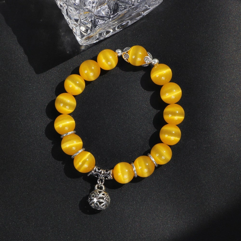 Wholesale Single Circle Multi Color Choice Opal Round Beads Bracelet