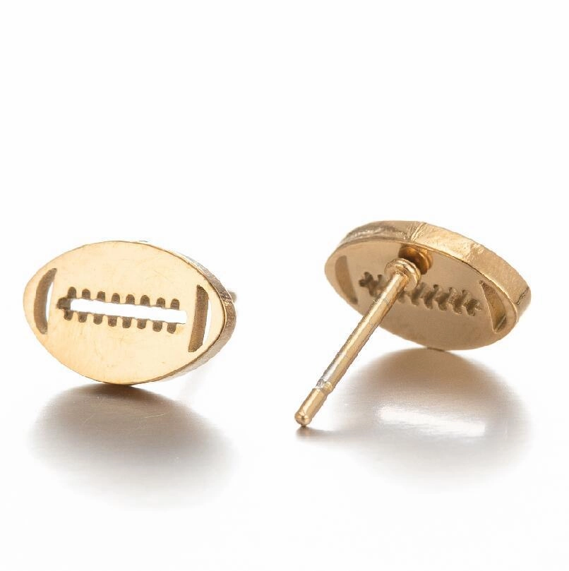 Wholesale skates sports soccer basketball stainless steel earrings