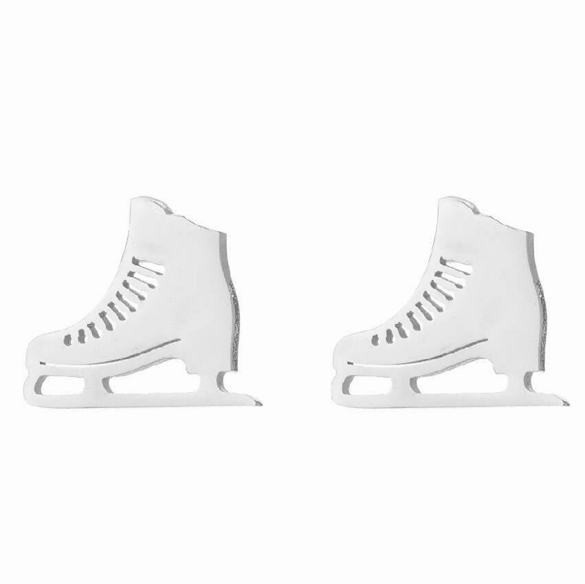 Wholesale skates sports soccer basketball stainless steel earrings