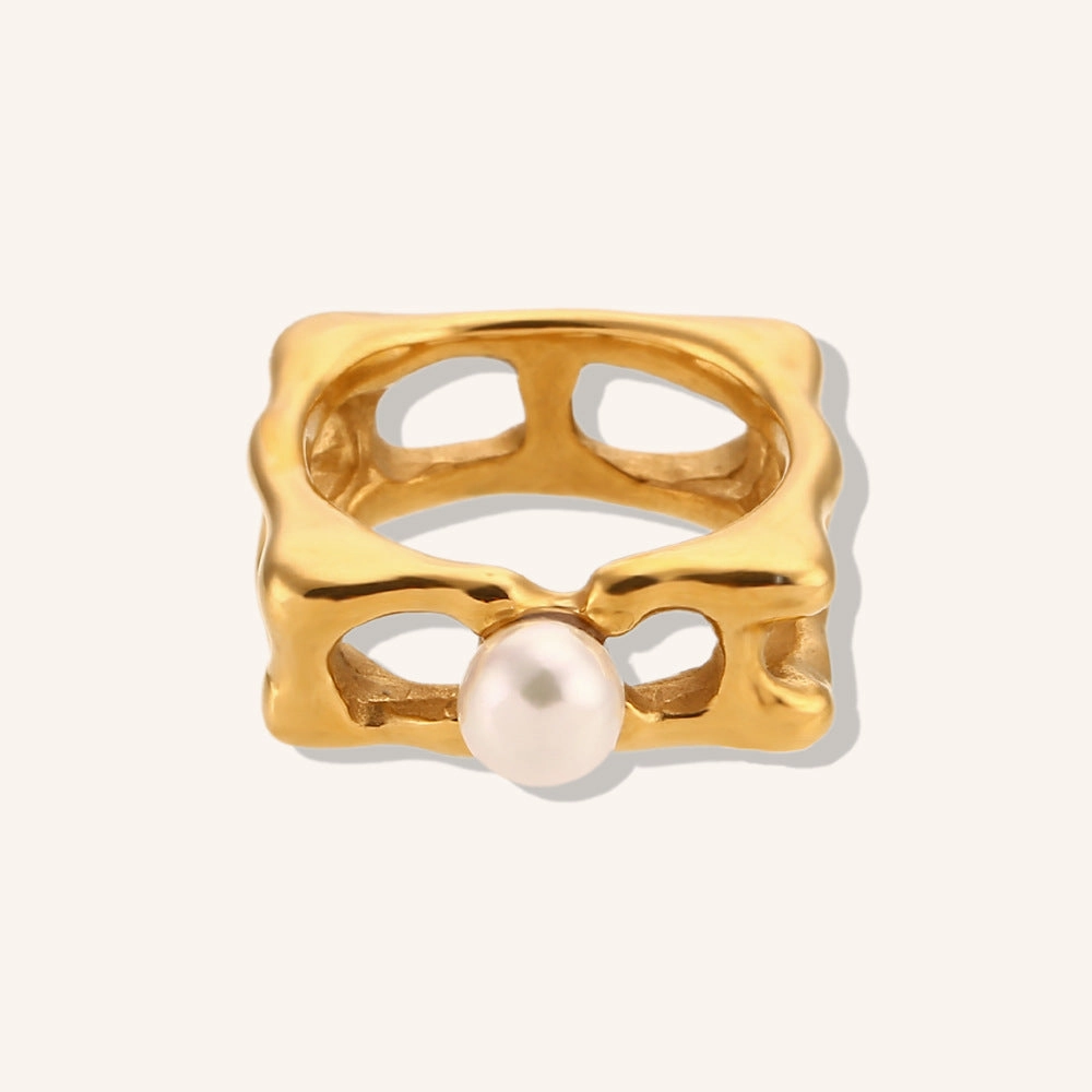 Wholesale Skeleton Gold Plated Stainless Steel Rings