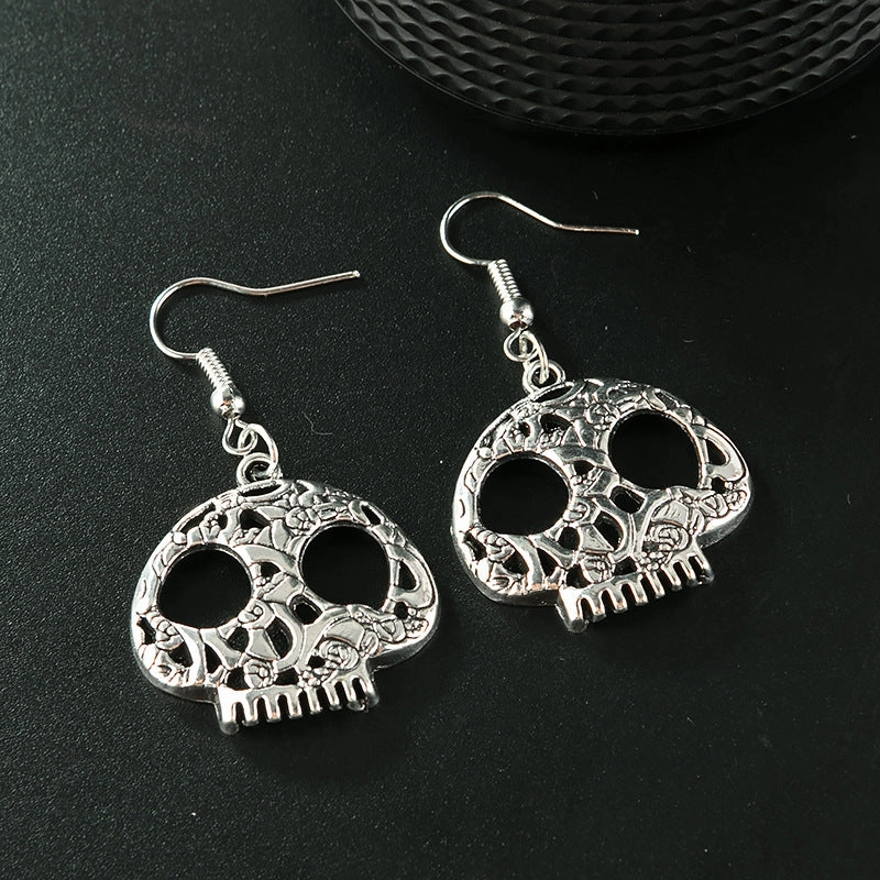 Wholesale Skeleton Knuckle Palm Eye Spider Alloy Earrings