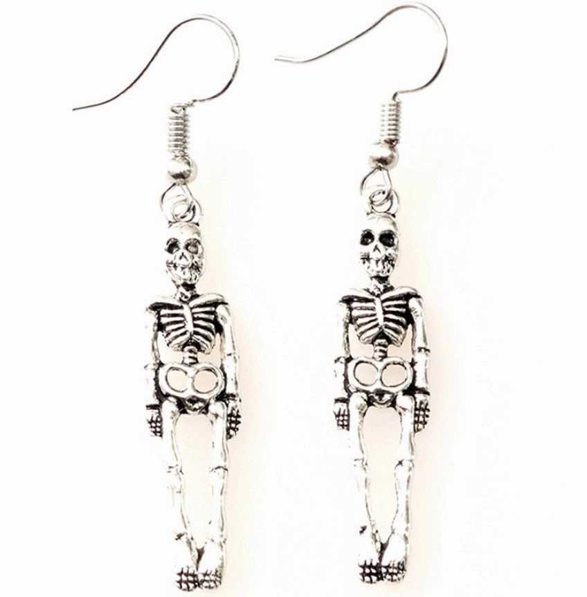 Wholesale Skeleton Knuckle Palm Eye Spider Alloy Earrings