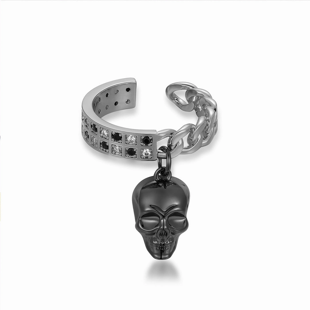 Wholesale Skull Head Titanium Steel Necklace Vintage Stainless Steel Hip Hop Men's Accessories