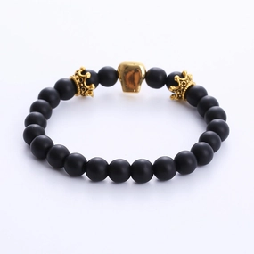 Wholesale Skull Micro Paved Rhinestone Copper Bracelet