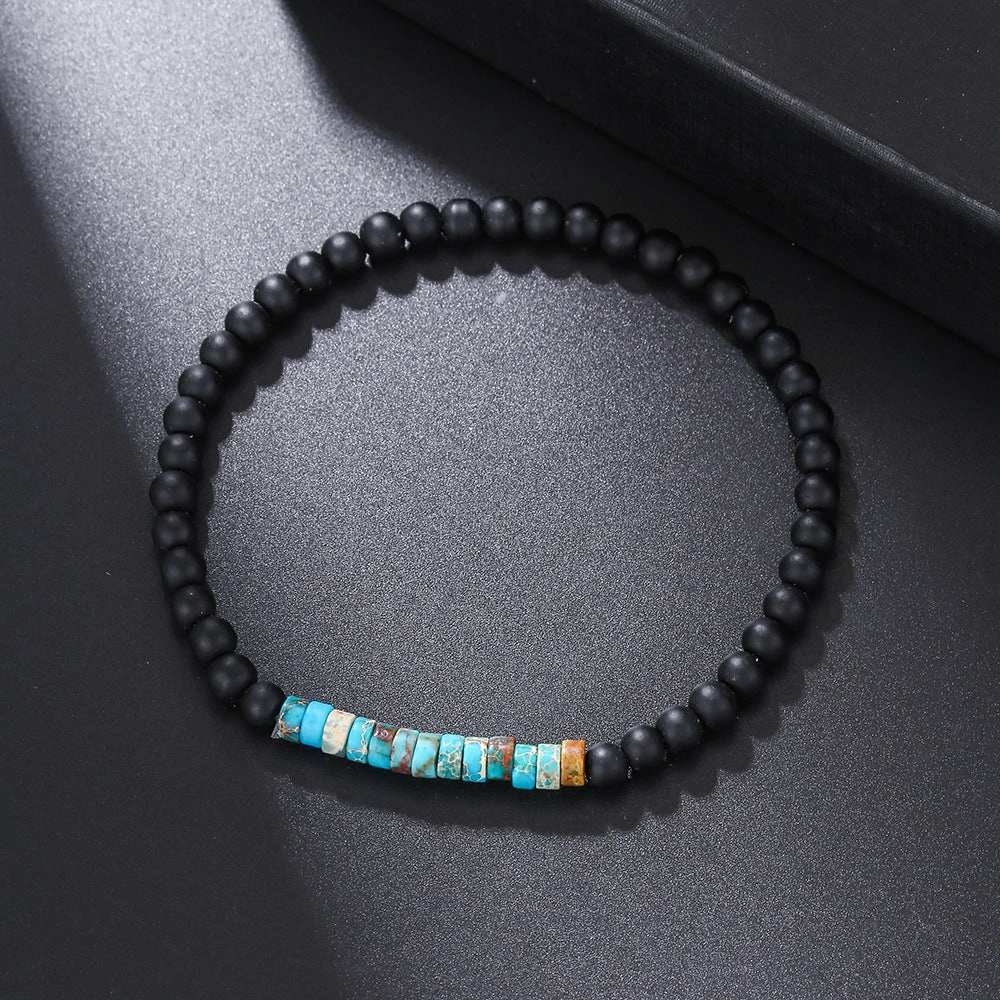 Wholesale Skull Retro Style Turquoise Wood Beads Coconut Shell Bracelet