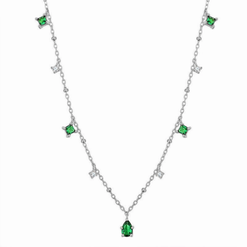 Wholesale Slim Vintage Accessories Zirconia Copper Necklace