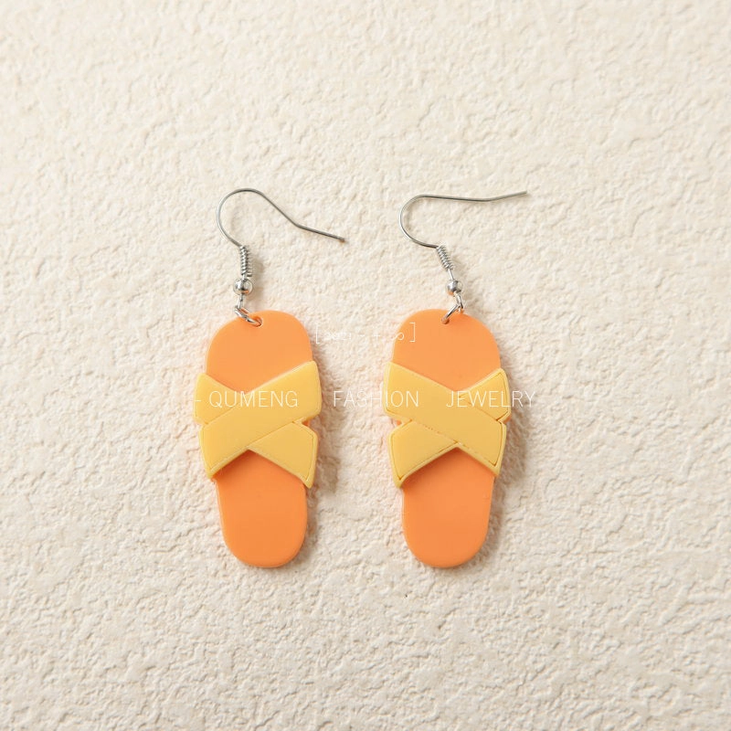 Wholesale Slippers Acrylic Earrings